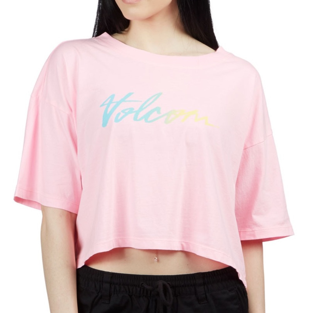 Volcom Neon And On Short Sleeve T-Shirt pink